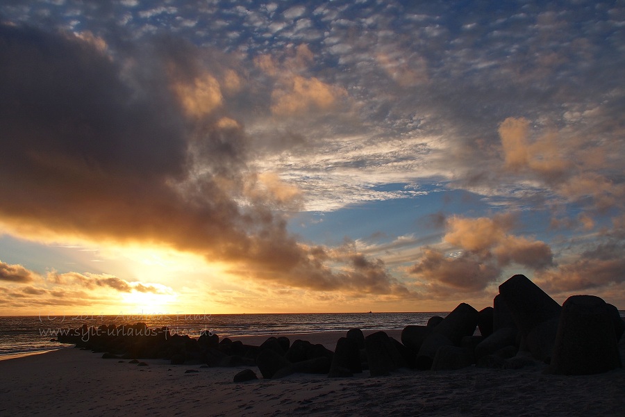 Sylt Hörnum Odde traumhafter Sonnenuntergang