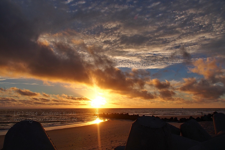 Sylt Hörnum Odde traumhafter Sonnenuntergang