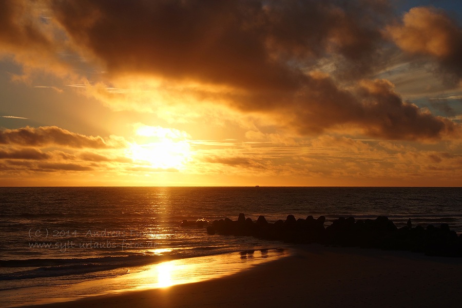 Sylt Hörnum Odde traumhafter Sonnenuntergang