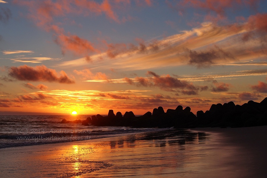 Sylt Hörnum Odde traumhafter Sonnenuntergang