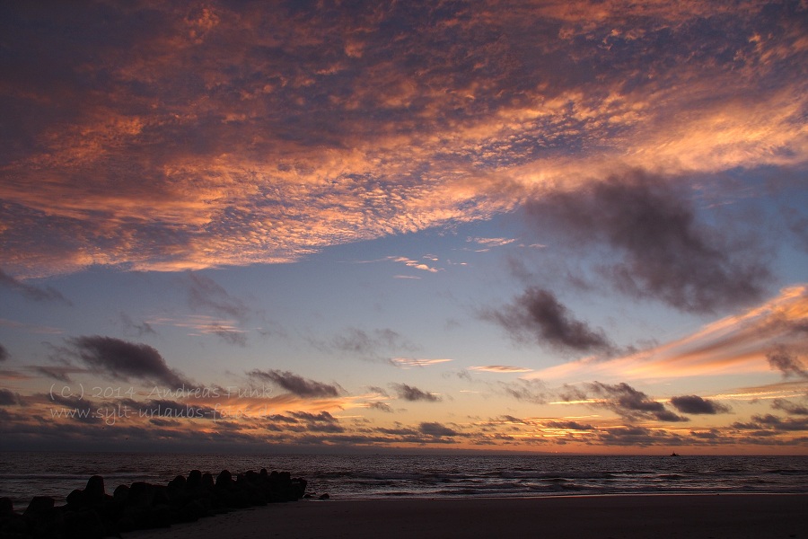 Sylt Hörnum Odde traumhafter Sonnenuntergang