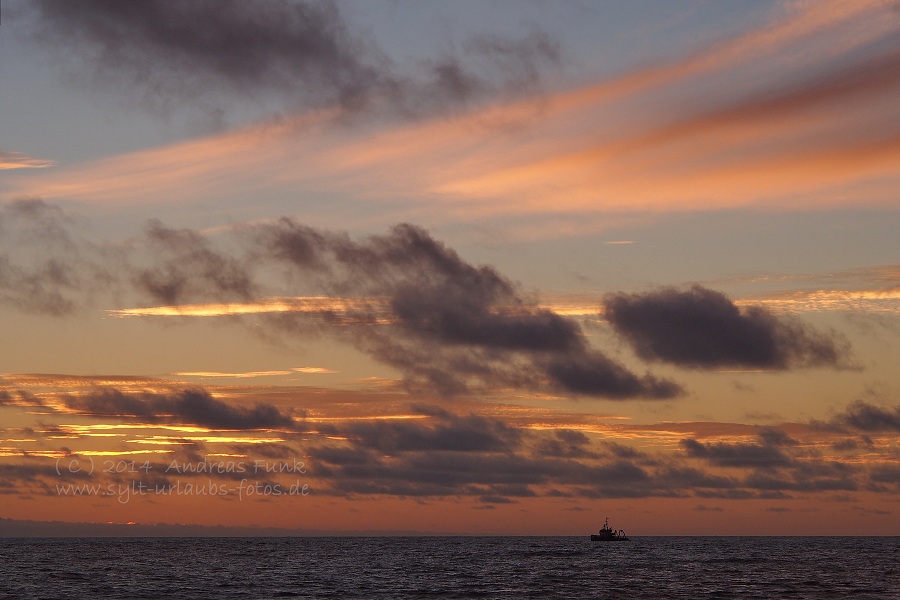 Sylt Hörnum Odde traumhafter Sonnenuntergang