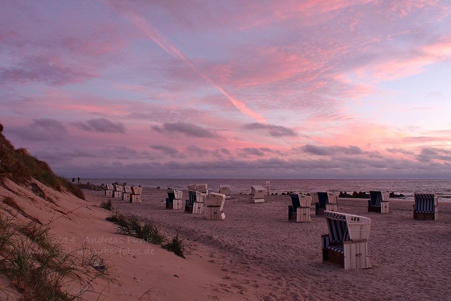 Sylt Hörnum Odde traumhafter Sonnenuntergang