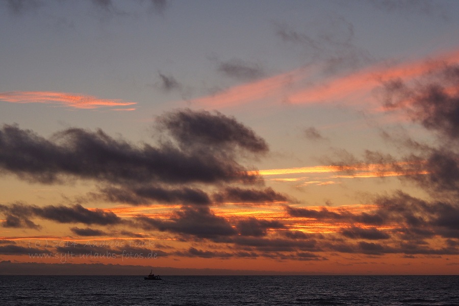 Sylt Hörnum Odde traumhafter Sonnenuntergang